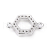 Brass Micro Pave Cubic Zirconia Links ZIRC-L097-011P-2