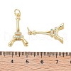 Brass With Cubic Zirconia Pendants KK-Q006-03G-3