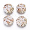 Ocean Style Flat Round Handmade Lampwork Beads LAMP-F006-20-2