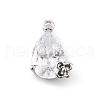 Brass Micro Pave Cubic Zirconia Pendants KK-K371-40A-P-1