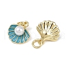 Brass Enamel Pendants KK-R230-06G-2
