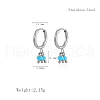 Stainless Steel Round Hoop Earrings IJ6670-1-2