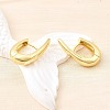 Brass Teardrop Hoop Earrings EJEW-Z121-09G-3