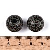Printed Schima Wood Beads WOOD-N017-01A-3