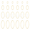 Unicraftale 80Pcs 4 Styles Brass Linking Rings KK-UN0002-92-1