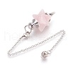 Natural Rose Quartz Dowsing Pendulums KK-F756-08D-2