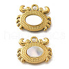 304 Stainless Steel Pave Natural White Shell Pendants STAS-C122-21B-02G-1