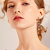 GOMAKERER 12Pcs Brass Stud Earring Findings KK-GO0001-81-6