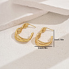 Vintage Multi-layered Heart Stainless Steel Stud Earrings KW0694-1-2
