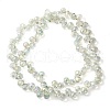 Electroplate Glass Beads Strands EGLA-D030-17N-2