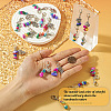Dyed Synthetic Turquoise Chip Beaded Pendant Decorations HJEW-TAC0030-4