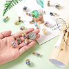 Craftdady 40Pcs 2 Style Glass Bottle Pendants FIND-CD0001-21-12