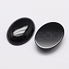 Oval Natural Dyed & Heated Black Agate Cabochons G-K020-30x22mm-01-2