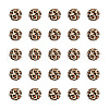 50Pcs Printed Natural Wooden Beads WOOD-TA0001-56-2
