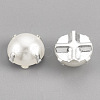 ABS Plastic Imitation Pearl Shank Buttons BUTT-T002-10mm-01S-2