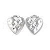 304 Stainless Steel Pendant Rhinestone Settings STAS-P324-38P-1