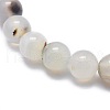 Natural Agate Bead Stretch Bracelets BJEW-K212-C-004-2