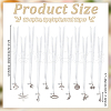 12Pcs 12 Style Wedding Cake Charms for Bridesmaids BJEW-AB00015-2