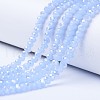 Electroplate Glass Beads Strands EGLA-A034-J8mm-B02-1