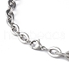 201 Stainless Steel Cable Chain Necklace for Men Women NJEW-I122-01P-3