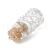 Glass Bottles Pendants PALLOY-JF03915-4