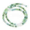 Transperant Electroplate Glass Beads Strands GLAA-P056-4mm-B04-2