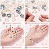 90Pcs 6 Styles Transparent Glass Beads GLAA-YW0003-63-5