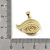 Brass Micro Pave Cubic Zirconia Pendants KK-Q066-24G-3