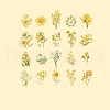 40Pcs 20 Styles Hot Stamping PVC Waterproof Flower Decorative Stickers PW-WG61869-04-1