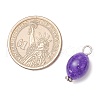 Crackle Opaque Acrylic Pendants PALLOY-JF03931-3