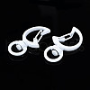 Spray Painted Eco-Friendly Alloy Swivel Snap Hooks Clasps PALLOY-T080-13M-NR-3