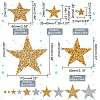   42Pcs 10 Style Star Glitter Hotfix Rhinestone FIND-PH0017-02-2