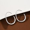 304 Stainless Steel Teardrop Dangle Earrings EJEW-S272-05P-1