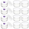 Round Jewelry Clear Plastic Loose Diamond Storage Box CON-WH20003-01A-02-7