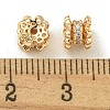 Rack Plating Brass Micro Pave Cubic Zirconia Beads KK-K386-03G-01-2