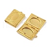 Brass Locket Pendants for Teachers' Day KK-M041-07G-2