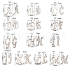 304 Stainless Steel Letter Pendants STAS-CJ0001-42-2