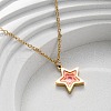 304 Stainless Steel Geometric Pendant Necklaces for Women NJEW-M106-02B-G-1