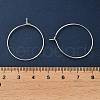 Brass Hoop Earrings Findings IFIN-R211-01S-4