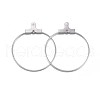 Tarnish Resistant 316 Surgical Stainless Steel Hoop Earring Findings STAS-P238-09P-02-1