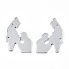 Non-Tarnish 201 Stainless Steel Pendants STAS-N098-068P-1