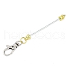 Metal Beadable Pendant Decorations KEYC-D288-01G-3