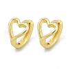 Hollow Heart Brass Hoop Earrings EJEW-D311-098G-4
