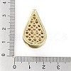 Rack Plating Brass Micro Pave Clear Cubic Zirconia Pendants KK-H474-18G-12-3