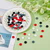 DICOSMETIC 2Bags 80Pcs Rondelle Food Grade Eco-Friendly Silicone Focal Beads SIL-DC0001-69A-5