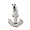 Non-Tarnish 304 Stainless Steel Pendants STAS-B053-16P-1