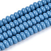 Opaque Spray Painted Glass Beads GLAA-ZX008-4mm-18V-1