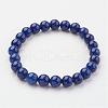 Natural Mashan Jade Beads Stretch Bracelets BJEW-JB03077-2