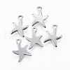 Tarnish Resistant 304 Stainless Steel Charms X-STAS-K154-22P-1