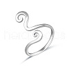 Boho Adjustable Brass Twisted Wire Wrapped Long Toe Rings FS-WG2F3DA-02-2